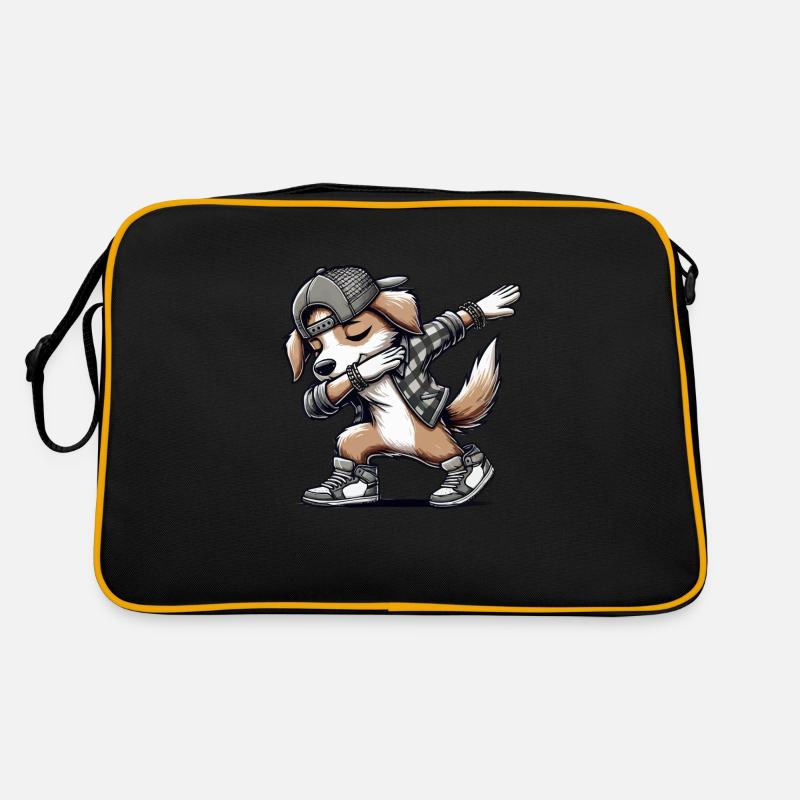 Dog Dabbing Comic Retro Bag