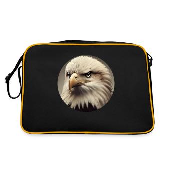 Bald eagle - Retro Bag - black/gold - Back