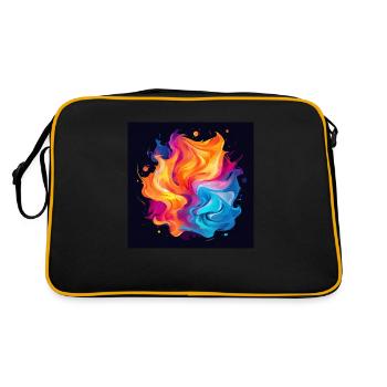 Tourbillon coloré - Sac Retro - noir/or - Dos