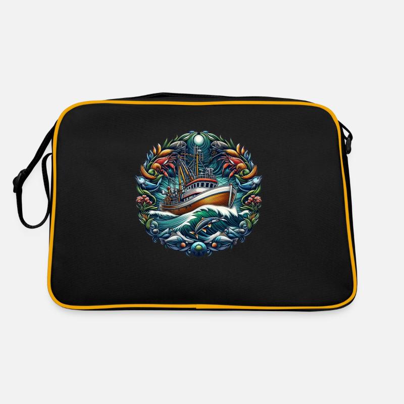 Fischkutter Retro Tasche