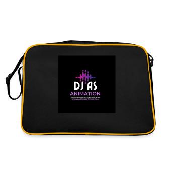 Dj as - Retro Bag - black/gold - Back