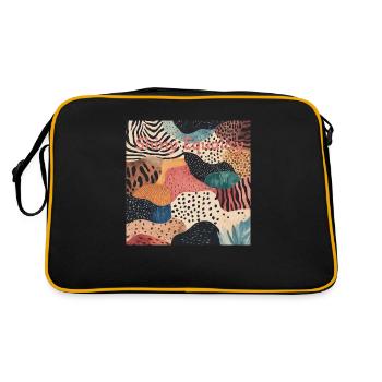 Shiny Equality - Retro Tasche - Schwarz/Gold - Hinten