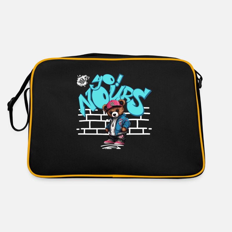 Yo! Nours 2 - Sac Retro - noir/or