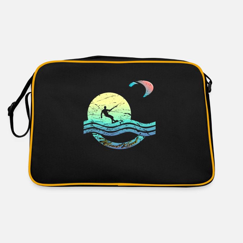 Kiter - Retro Tasche - Schwarz/Gold