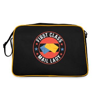 Courrier de première classe Lady Postal Worker - Sac Retro - noir/or - Dos
