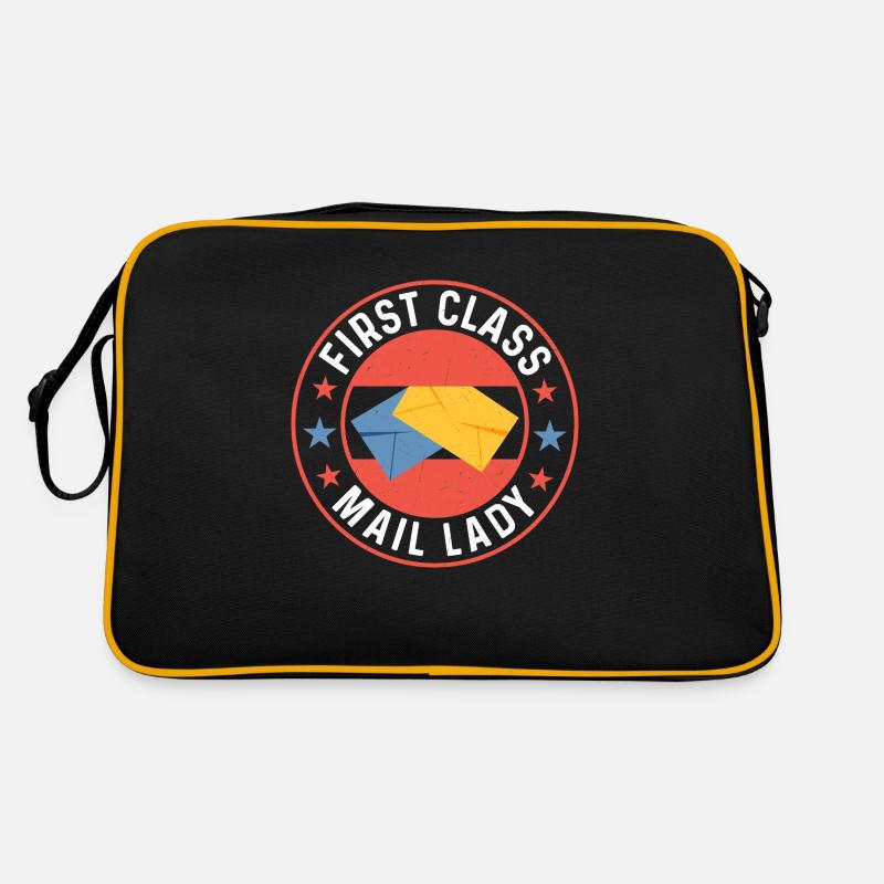 First Class Mail Lady Mail Postal Worker Retro Tasche