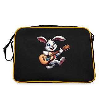 Bande dessinée de guitare de lapin - Sac Retro - noir/or - Dos