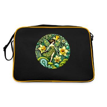 Daffodil Fairy - Retro Bag - black/gold - Back