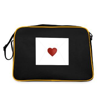 Lettre d’amour - Sac Retro - noir/or - Dos