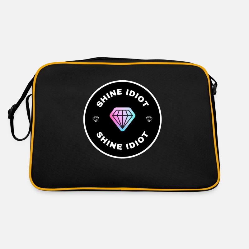 Shine Idiot - Diamant de motivation drôle Sac Retro