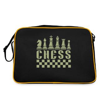 Think Retro Chess Player Gift Chess Sports - Retro Bag - black/gold - Back