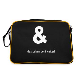 Et la vie continue ! - Sac Retro - noir/or - Dos