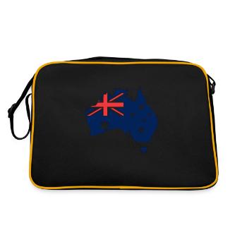 Australie - Sac Retro - noir/or - Dos