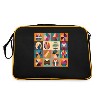 Ostereier Design No.12 - Retro Tasche - Schwarz/Gold - Hinten