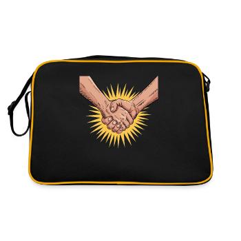 solidarité - Sac Retro - noir/or - Dos