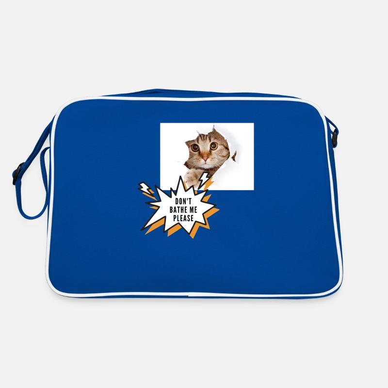 Baden Sie mich nicht Katze Retro Tasche