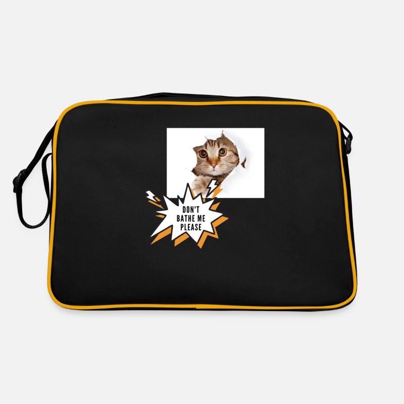 Baden Sie mich nicht Katze Retro Tasche