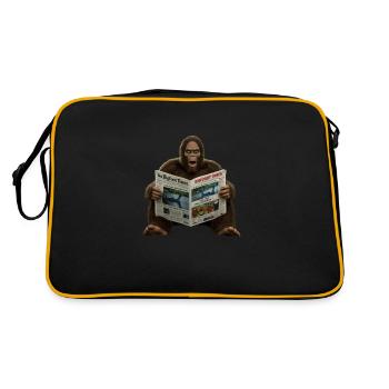 Big foot times - Retro Bag - black/gold - Back