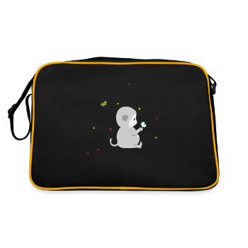 The Little Monkey and the Butterflies - Retro Bag - black/gold - Back