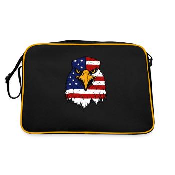 US Eagle - Retro Bag - black/gold - Back