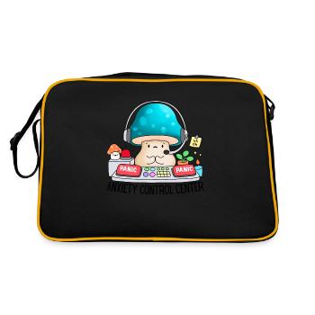 Centre de contrôle de l’anxiété Drôle d’anxiété Anxiété - Sac Retro - noir/or - Dos