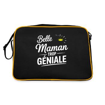 Belle maman trop geniale - Sac Retro - noir/or - Dos
