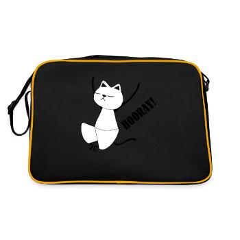Nekochan Antonio Hooray ! - Retro Bag - black/gold - Back