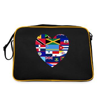 Caribbean feeling reduced to the essentials - Retro Bag - black/gold - Back