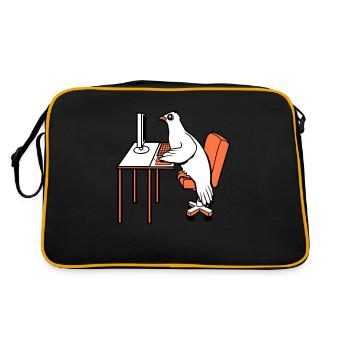 Pigeon Works Office Computer Keyboard Mouse Gamer - Retro Bag - black/gold - Back