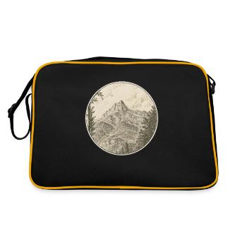 Majestic summit - Retro Bag - black/gold - Back