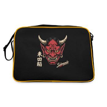 Masque japonais - Sac Retro - noir/or - Dos