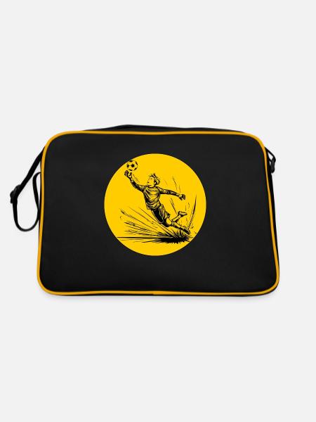 Goalkeeper (black and yellow) - Retro Bag - black/gold - Back