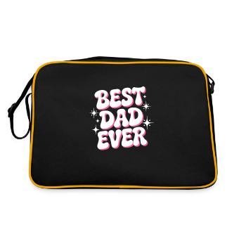 Best Dad Ever - Sac Retro - noir/or - Dos