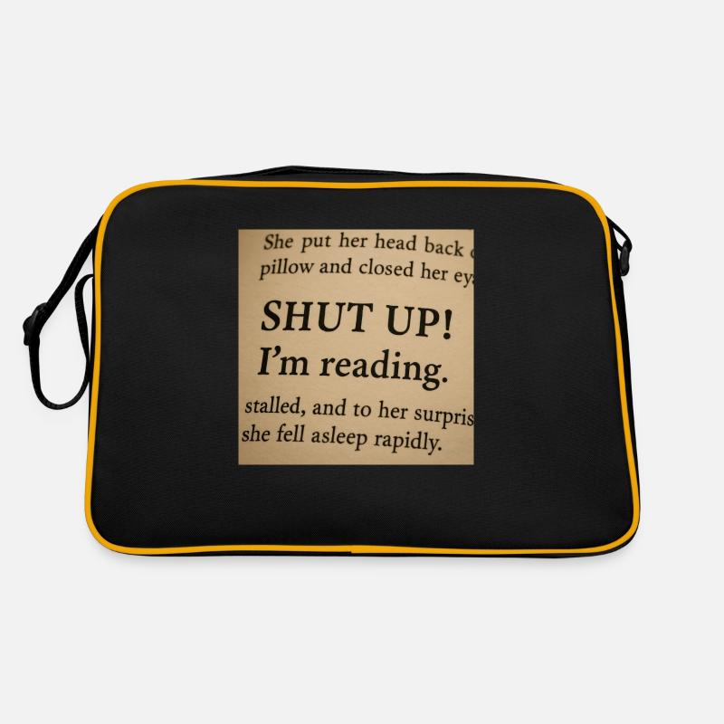 Silent! I'm reading! Retro Bag