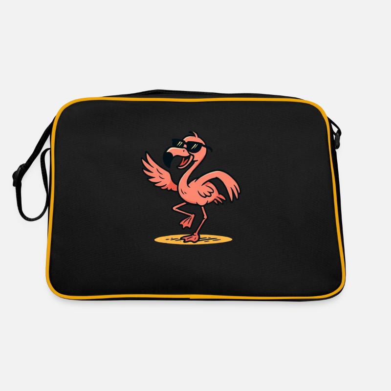 Flamingo Comic dance Retro Bag