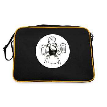 Bier mädchen - Sac Retro - noir/or - Dos