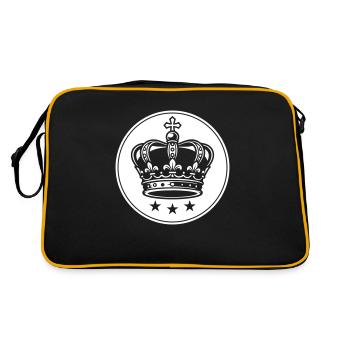 Crown Symbol - Retro Bag - black/gold - Back