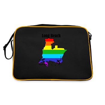 Long beach - Retro Bag - black/gold - Back