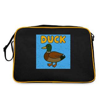 Mode charlatan activé - Weathered lookDuck Cartoon - Sac Retro - noir/or - Dos