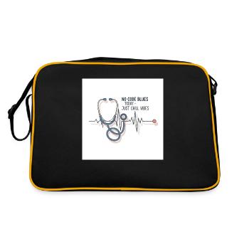 Nurse off Duty - Retro Bag - black/gold - Back