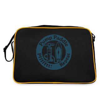 Stand Up Paddling, Stand Up Paddle, SUP Paddler, - Retro Bag - black/gold - Back