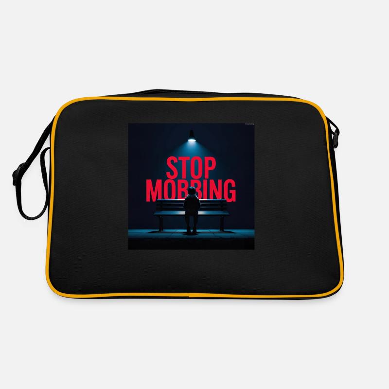 Stop Mobbing Retro Tasche