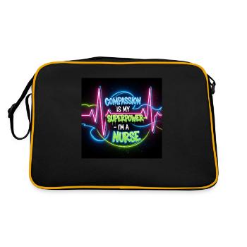 Nurse off Duty Designs - Retro Bag - black/gold - Back