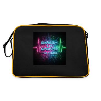 Chemise design d’infirmière en congé - Sac Retro - noir/or - Dos