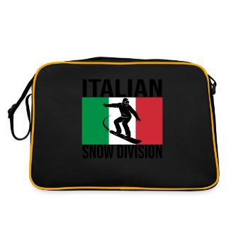 T-shirt de snowboard Italian Snow Division - Sac Retro - noir/or - Dos