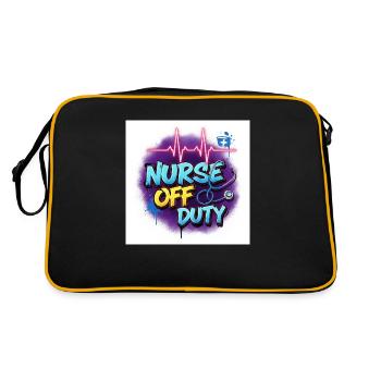 🩺 Infirmière en congé – Lieblingsschirt - Sac Retro - noir/or - Dos