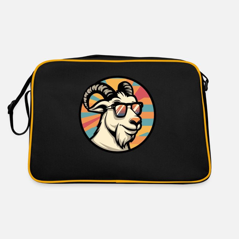 Bergziege Comic Cool Retro Tasche