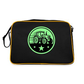 Agriculteur tracteur - Sac Retro - noir/or - Dos