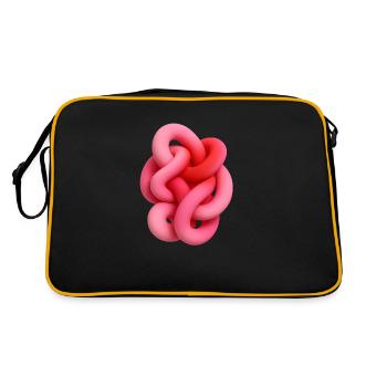 Intricate shapes as a design template - Retro Bag - black/gold - Back