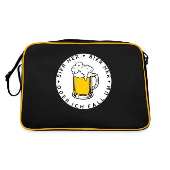 Les abeilles ici - Oder ich fall um ! - Sac Retro - noir/or - Dos